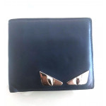 Fendi Monster Eyes Leather Bi-Fold Wallet