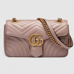 Gucci Marmont GG Small Matelasse Leather Shoulder Bag