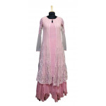 Varun Bahl Pink Kurta And Skirt Dress