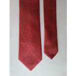 Father & Sons White Dot Red Tie