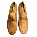 Tods Ostrich Leather Loafer