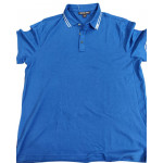 Michael Kors Blue White Tipped Collar Polo Shirt