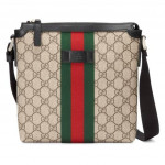 Gucci Web GG Supreme Flat Messenger Bag