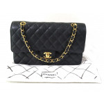 Chanel Caviar Black Medium Double Flap Shoulder Bag