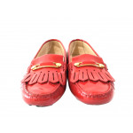 Tods Heaven Fringe Patent Leather Loafers