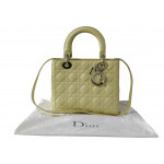 Dior Quilted Lambskin Leather Medium Lady Dior Bag