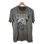 Diesel Crewneck DSL Brave Eagle Print T-Shirt