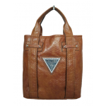 Guess Bright Candy Cognac Faux Leather Tote