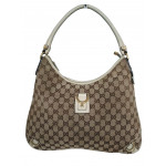 Gucci D-Ring Monogram Hobo Shoulder Bag