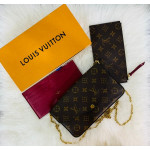 Louis Vuitton Monogram Canvas Felicie Chain Wallet