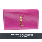 Saint Laurent Kate Monogramme Leather Clutch