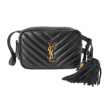 Saint Laurent Lou Black Quilted Leather Belt Bag