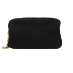 YSL Beauty Black Pouch With Gold Wrist Chain