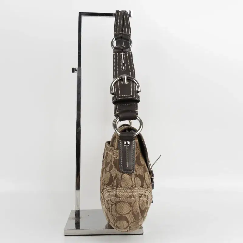 バッグ Coach Soho Brass Buckle Flap Shoulder COACH Soho Suede Flap Belt Buckle Shoulder Bag, Honey Color