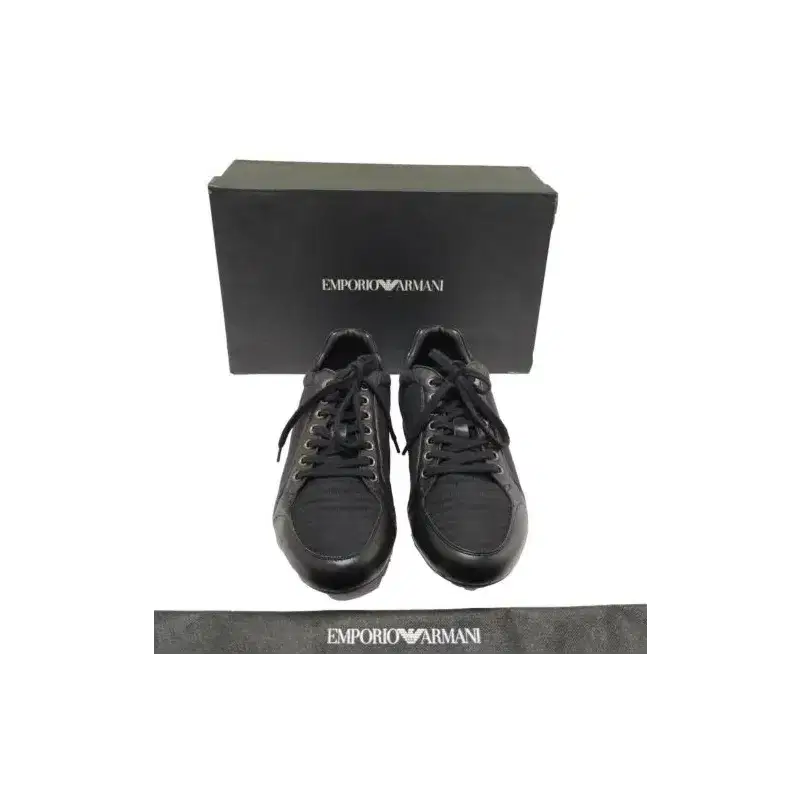 Emporio Armani Logo Print Sneakers | Buy in India - Luxepolis.com
