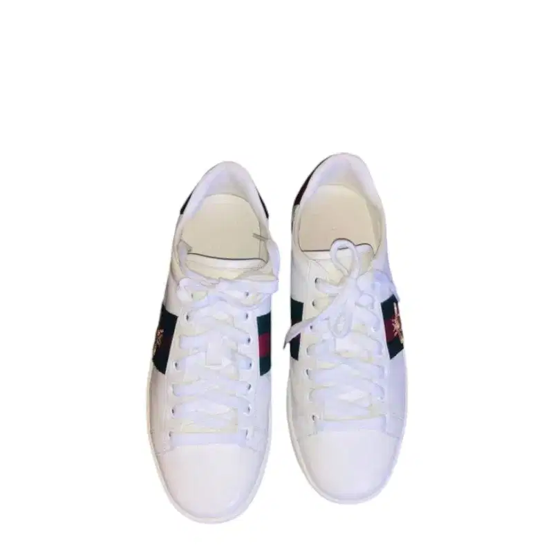 Gucci White Web Bee New Ace Low-Top Sneakers - Luxepolis India
