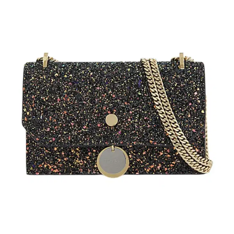 【Jimmy Choo】CHERI CLUTCH  COARSE GLITTER クラッチバッグ JIMMY CHOO Coarse Glitter Kiss Lock Clutch Bubblegum Mix