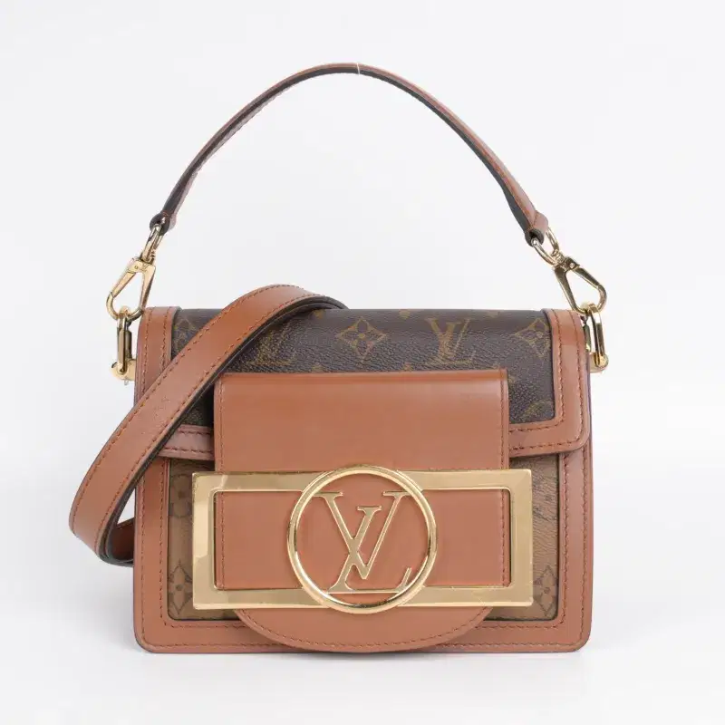 Louis Vuitton Monogram Reverse Mini Dauphine Lock XL Satchel