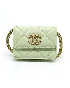 Chanel 19 Chain Card Wallet