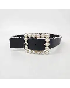 Chanel pearl-embellished belt