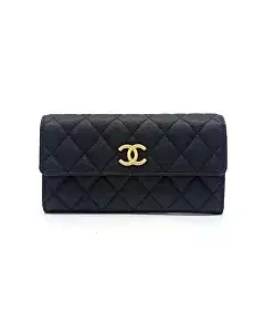 Chanel caviar long wallet