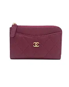 Chanel Caviar Zipper Card Holder