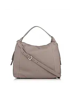 Furla Liz Taupe Leather Hobo Grab Bag