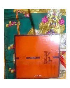 Hermes Green & Golden Scarf