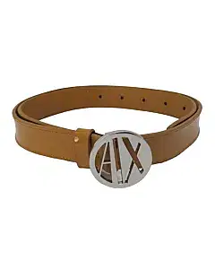 Armani Exchange Brown Leather Belt