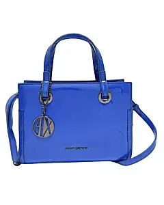 Armani Exchange Mini Patent Shopping Bag