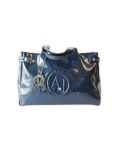 Armani Jeans Patent East West Logo Bag