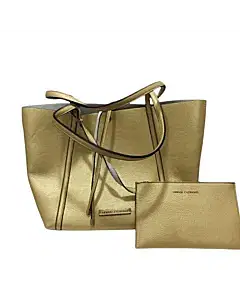 Armani Exchange Gold & Silver Reversible Tote