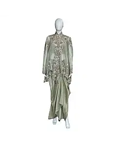 Anamika Khanna Short Kurta With A Draped Skirt