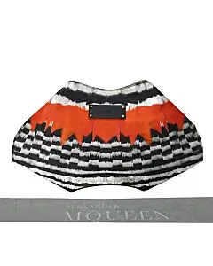 Alexander McQueen De Manta Printed Silk Clutch