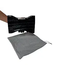Alexander McQueen Squeeze It Leather Clutch