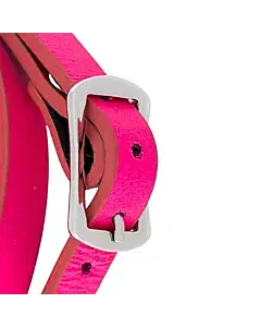 Alexander Mcqueen McQ Fuschia Swallow Double Wrap Bracelet