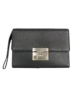 Bally Combination Lock Leather Clutch