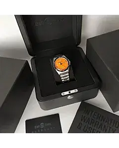 Bell & Ross BR V2-92 Orange Dial 41 MM Automatic Watch Full Set