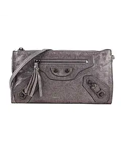 Balenciaga Agneau Ticket Shoulder Bag Papyrus