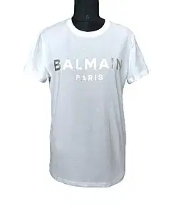 Balmain White Silver T-shirt