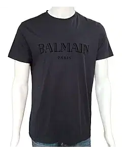 Balmain 12355 Cotton Black Tshirt