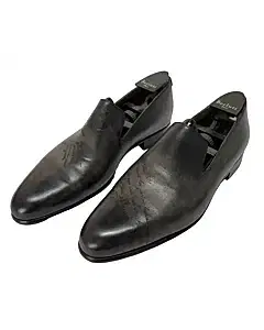 Berluti Cursive Galet Scritto Leather Loafer