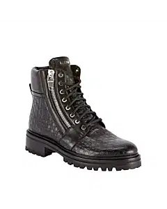Balmain Black Ranger Monogram Ankle Boots