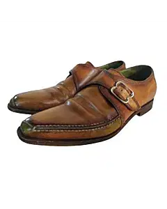 Berluti Scars Demesure Scritto Leather Monk Shoes