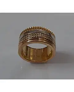 Boucheron three Color Gold/Silver/Copper 18 K Ring