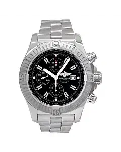 Breitling Super Avenger 48MM A13370 Steel Black Dial Automatic