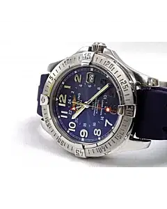 Breitling Colt GMT 40.5mm Stainless Steel Silver Date A32350 Watch