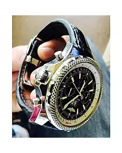 Breitling Bentley Cronograph Leather Belt Mens Watch