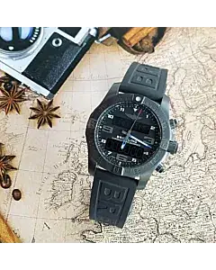 Breitling Exospace B55 Chronograph Titanium on Black Rubber Strap Complete Set