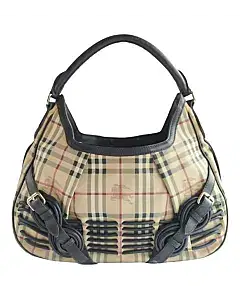 Burberry Haymarket Hobo Bag